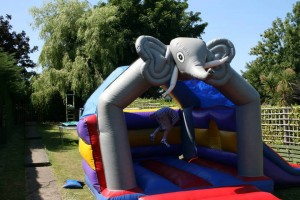 Elephant Bouncy Castle with Slide