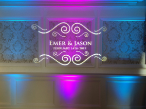 Projection Backdrop - Dublin Wedding DJ Projection Backdrop - Dublin Wedding DJ