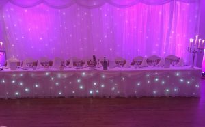 Lighting and starlit backdrops for Corporate events 