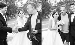 Tom Hanks photobombs couple’s wedding photographs